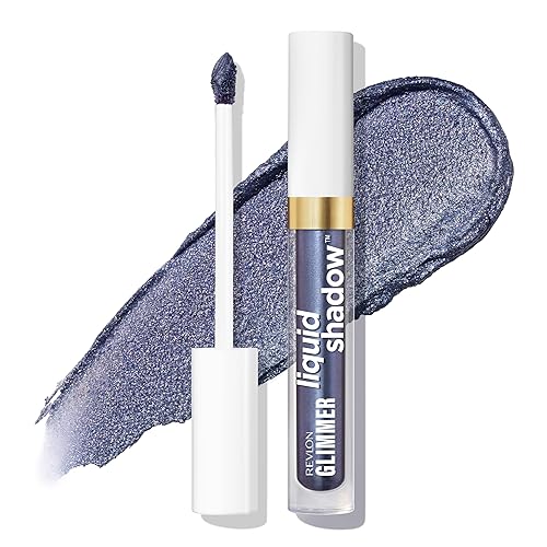 REVLON Glimmer Liquid Shadow, Smudge-Proof Shimmer Eyeshadow Makeup, Long Lasting, High Pigment, 207 Once in a Blue Moon Beauty & Personal Care REVLON