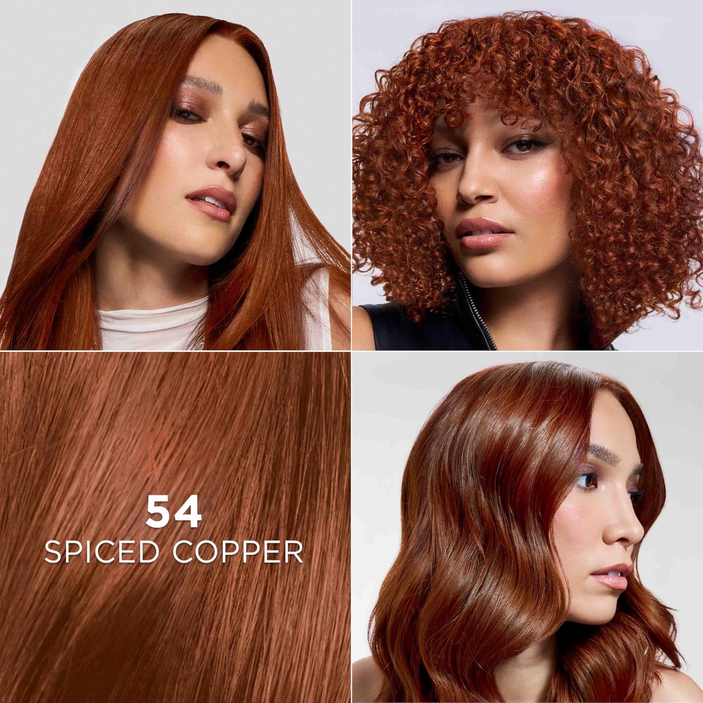L'Oreal Paris Feria Multi-Faceted Shimmering Permanent Hair Color, High Intensity Hair Dye for 3X Highlights, 54 Spiced Copper, 1 Kit Beauty & Personal Care L'Oreal Paris
