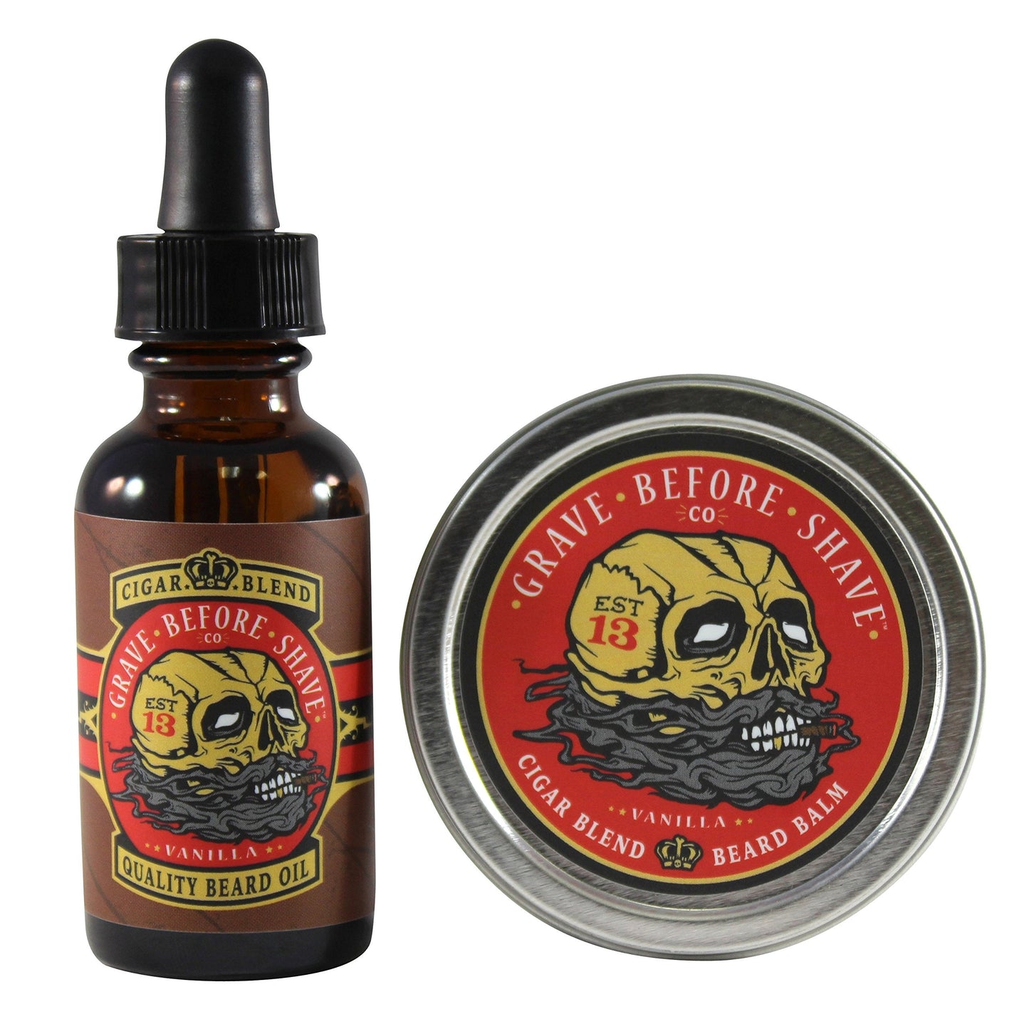 Grave Before Shave™ Cigar Blend Beard Pack (Cigar/Vanilla Scent) Beauty & Personal Care Grave Before Shave