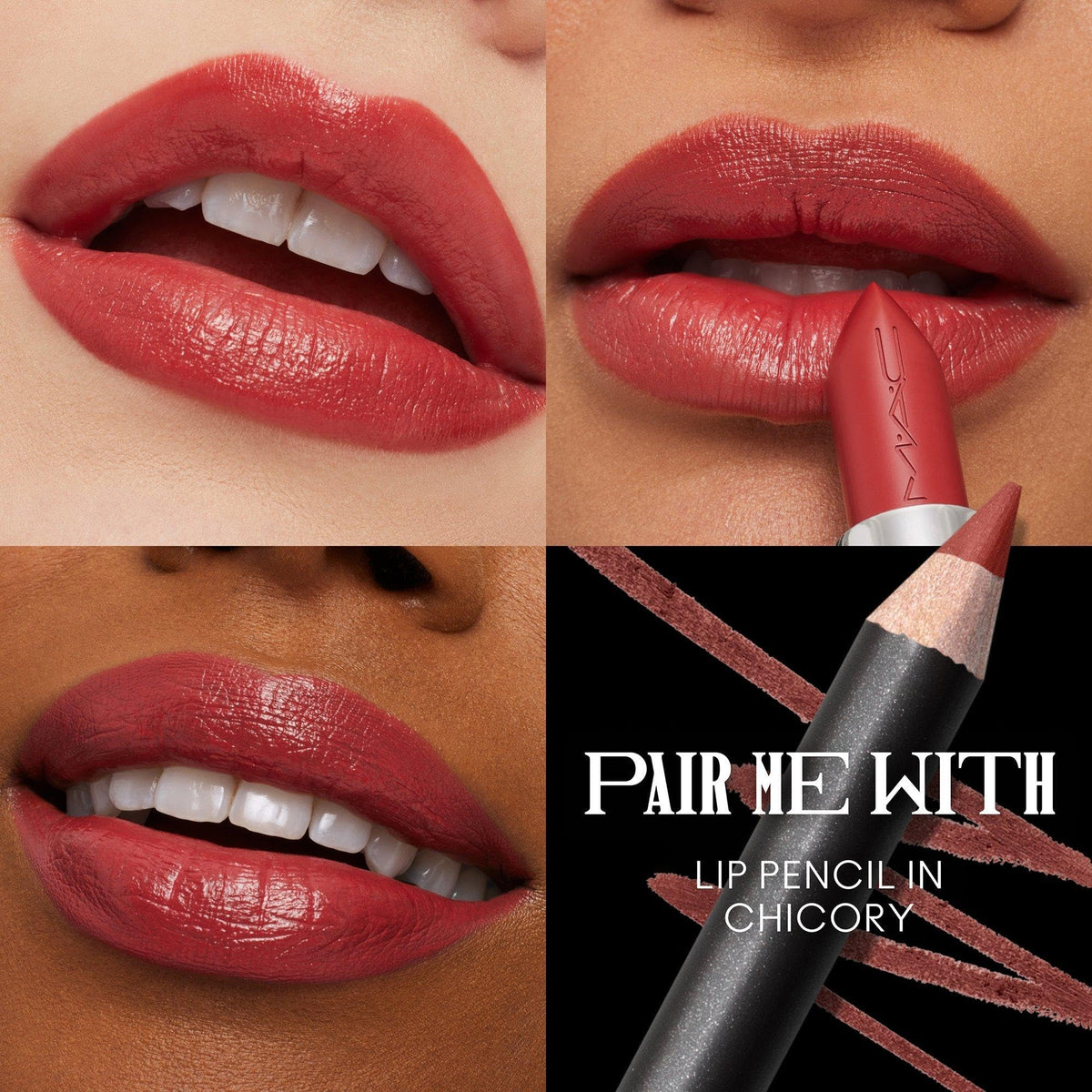 MAC M·A·Cximal Sleek Satin Lipstick, Brick-O-La, 0.12 Ounces