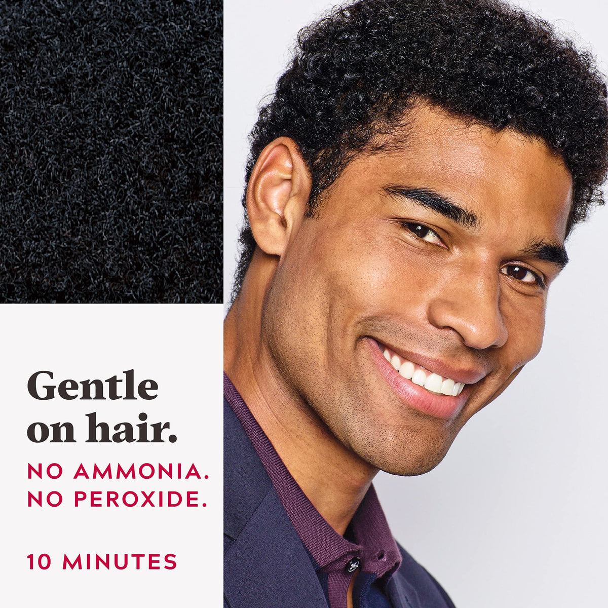 Just For Men Easy Comb-In Color Mens Hair Dye, Easy No Mix Application with Comb Applicator - Jet Black, A-60, Pack of 3 Beauty & Personal Care Just for Men