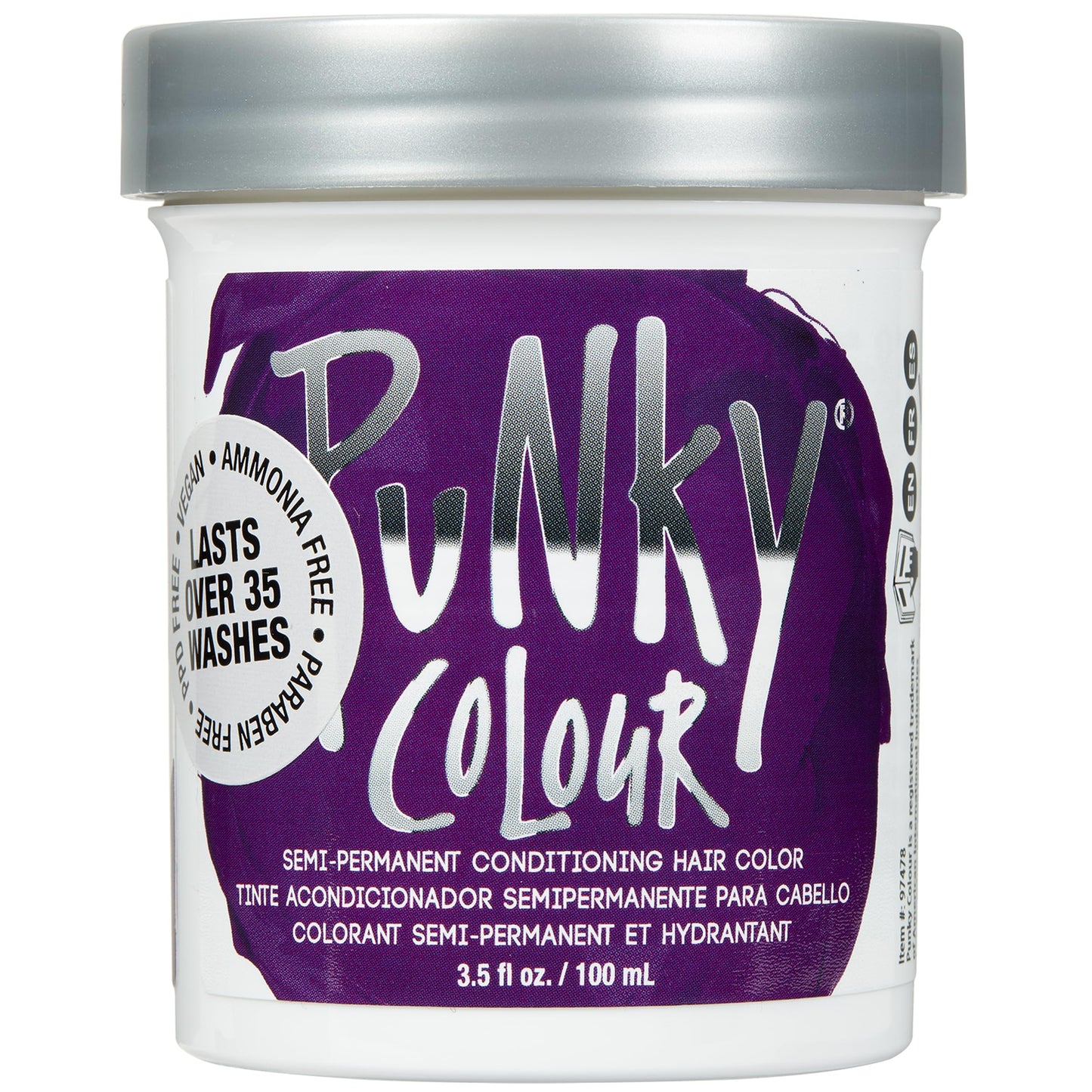 Punky Purple Semi Permanent Hair Color - Vegan & Cruelty-Free Conditioning Hair Dye, Lasts Up to 35 Washes, 3.5 fl oz Beauty & Personal Care Punky