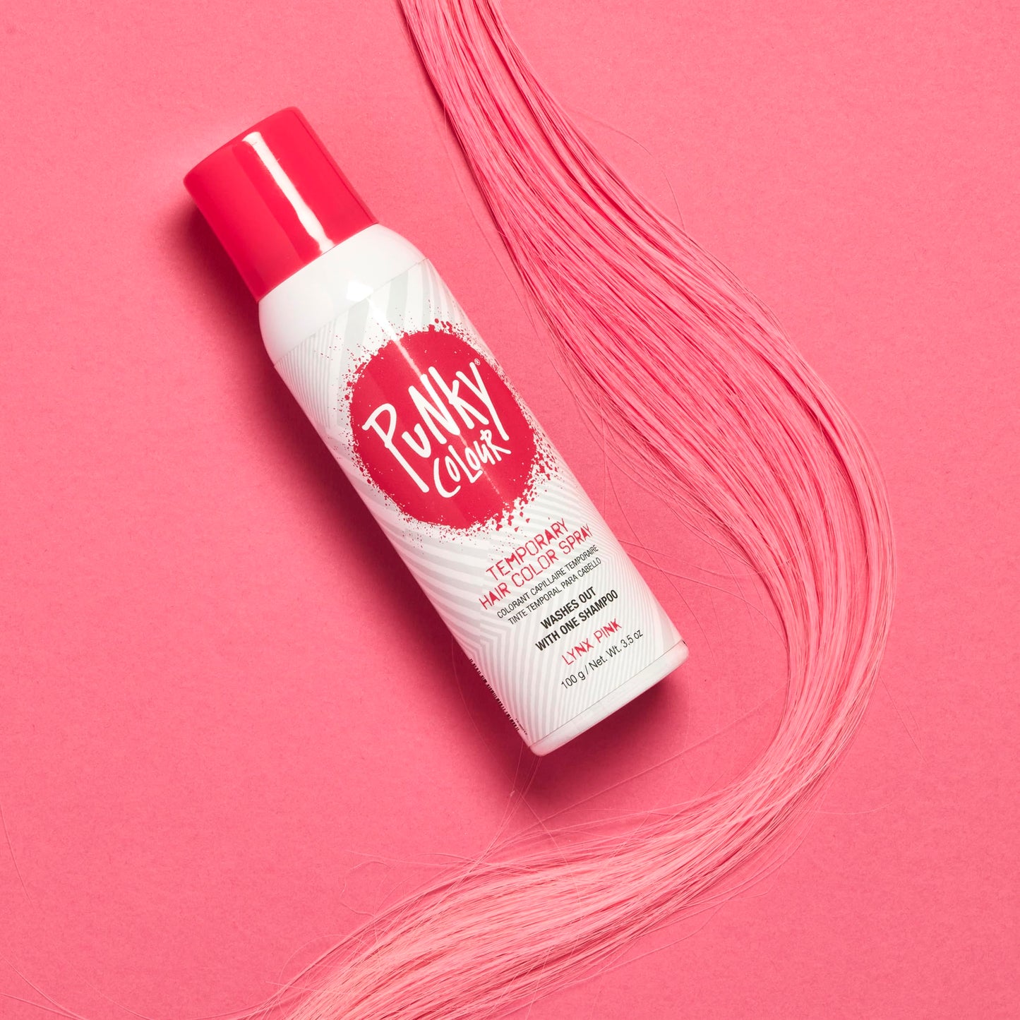 Punky Temporary Hair Color Spray, Lynx Pink - Instant Hair-Dye Mist, Fast Drying Non-Damaging Wash Out Tint for Salon Style Highlights, 3.5 oz Beauty & Personal Care Punky