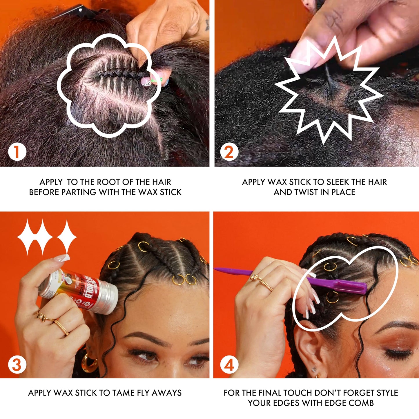 ALL DAY GOT HOLD HAIR STYLING WAX STICK 2.7OZ / 75G Beauty & Personal Care ALL DAY GOT HOLD