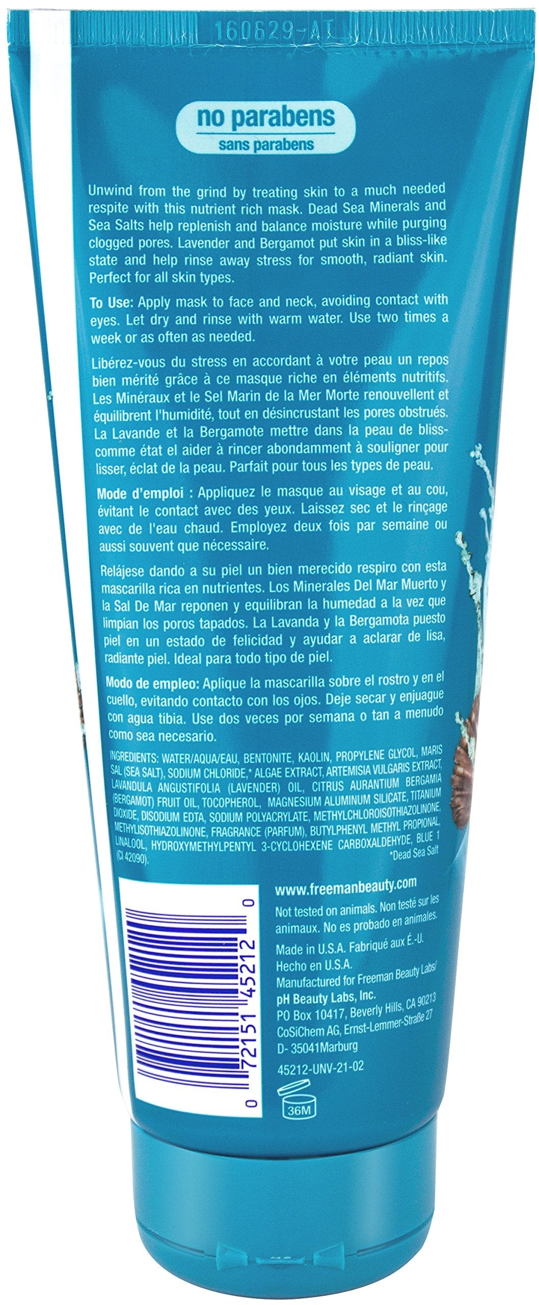 Freeman Feeling Beautiful Dead Sea Minerals Clay Mask, 6-Ounce, 2 Count Beauty & Personal Care Freeman