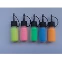 5 x 15 gram Puffer Glitter neon Color Bottles for Glitter Tattoos Pink Blue Yellow Orange Pink Beauty & Personal Care Dazzle Glitter Tattoos