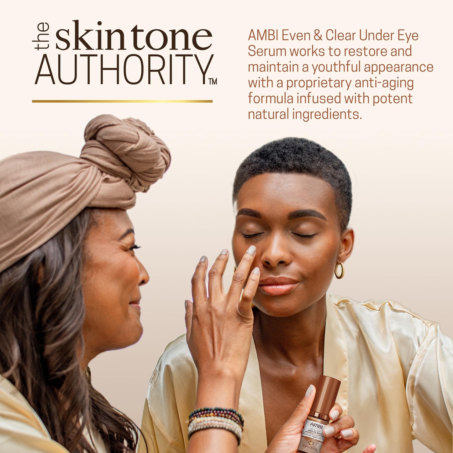 Ambi Even & Clear Under Eye Serum for All Skin Types; Anti Aging Formula features Peptides, Hyaluronic Acid, and Vitamin A to help Reduce Fine Lines Beauty & Personal Care Ambi