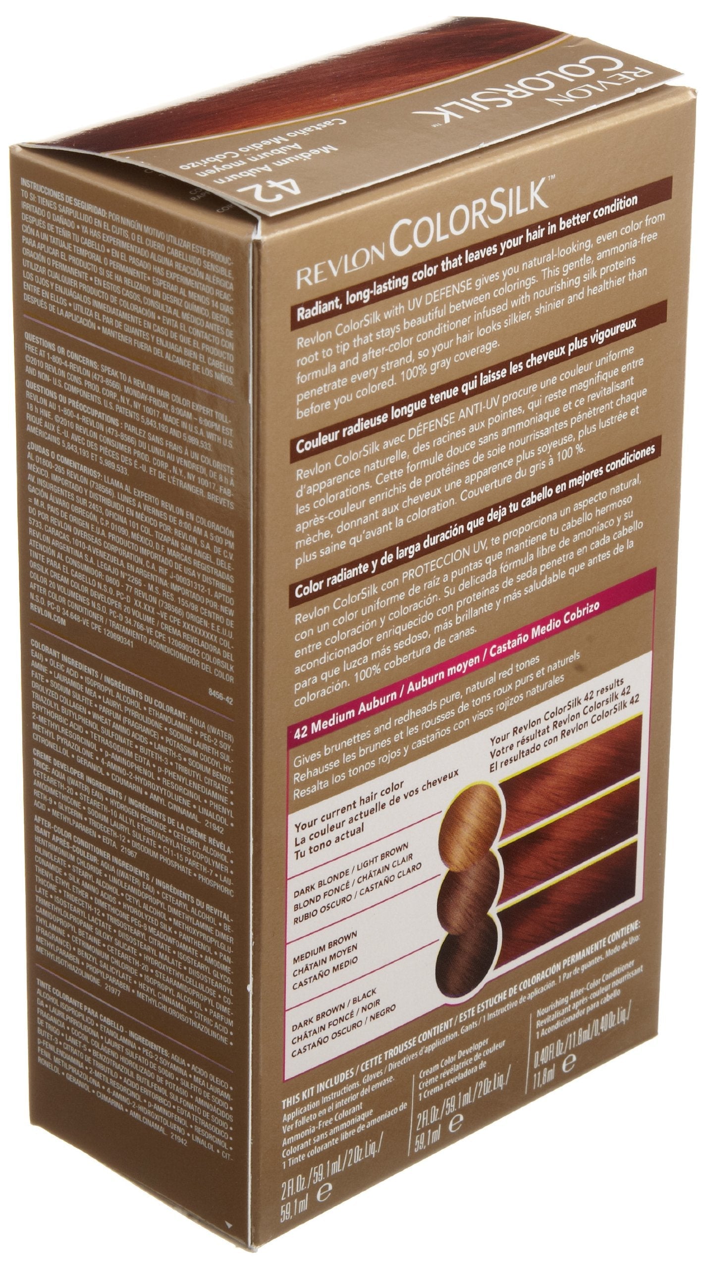 Revlon Colorsilk Haircolor, Medium Auburn Beauty & Personal Care REVLON