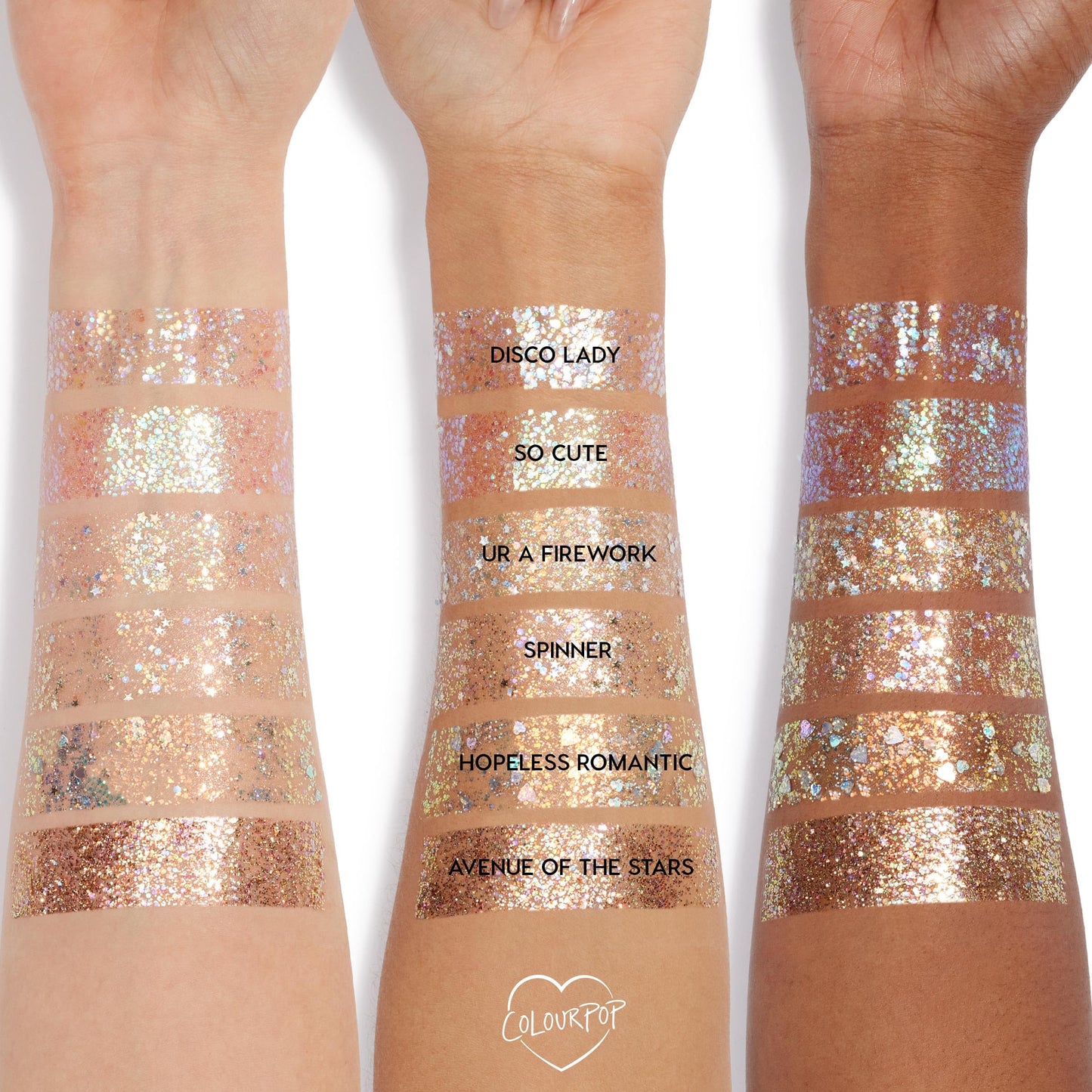 ColourPop Glitterally Obsessed Body Glitter Gel - Multi-Colored Glitter Makeup Made with an Adhesive Gel Formula - Easy to Use & Mess Free - Disco Beauty & Personal Care ColourPop