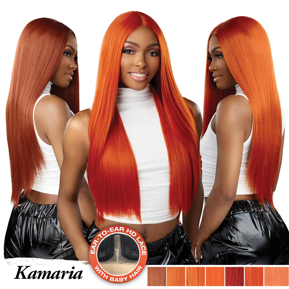 Sensationnel Shear Muse LaceWig-Kamaria, INTENSECOPPER