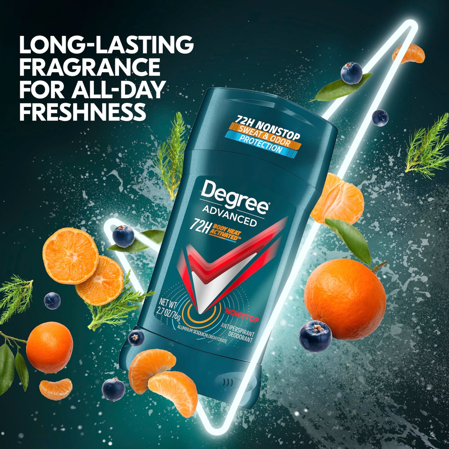 Degree Men Antiperspirant Deodorant Nonstop 72-Hour Sweat and Odor Protection Antiperspirant For Men With Body Heat Activated Technology 2.6 oz Beauty and Personal Care Degree