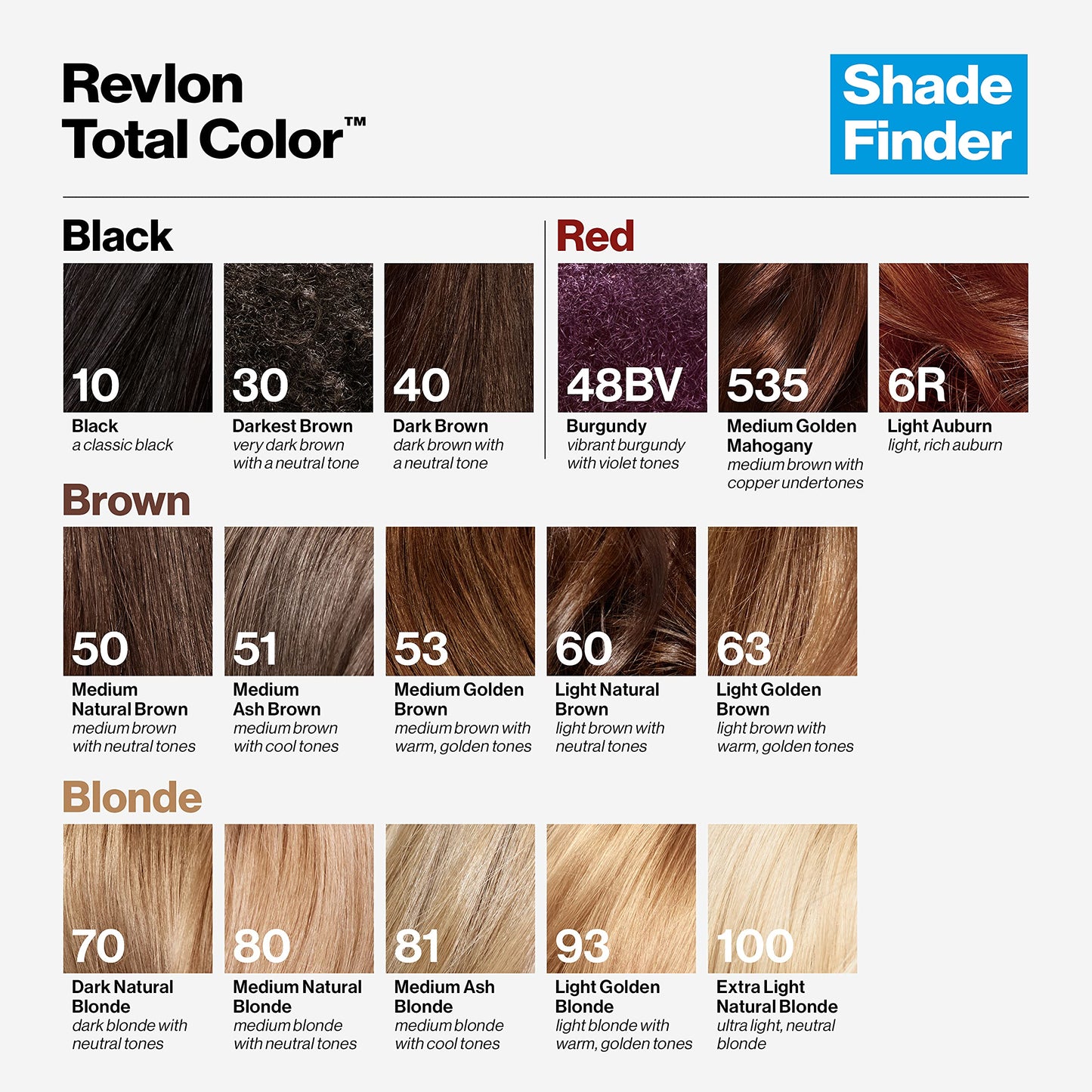 Revlon Permanent Hair Color, Permanent Hair Dye, Total Color with 100% Gray Coverage, Clean & Vegan, 60 Light Natural Brown, 3.5 Oz Beauty & Personal Care REVLON