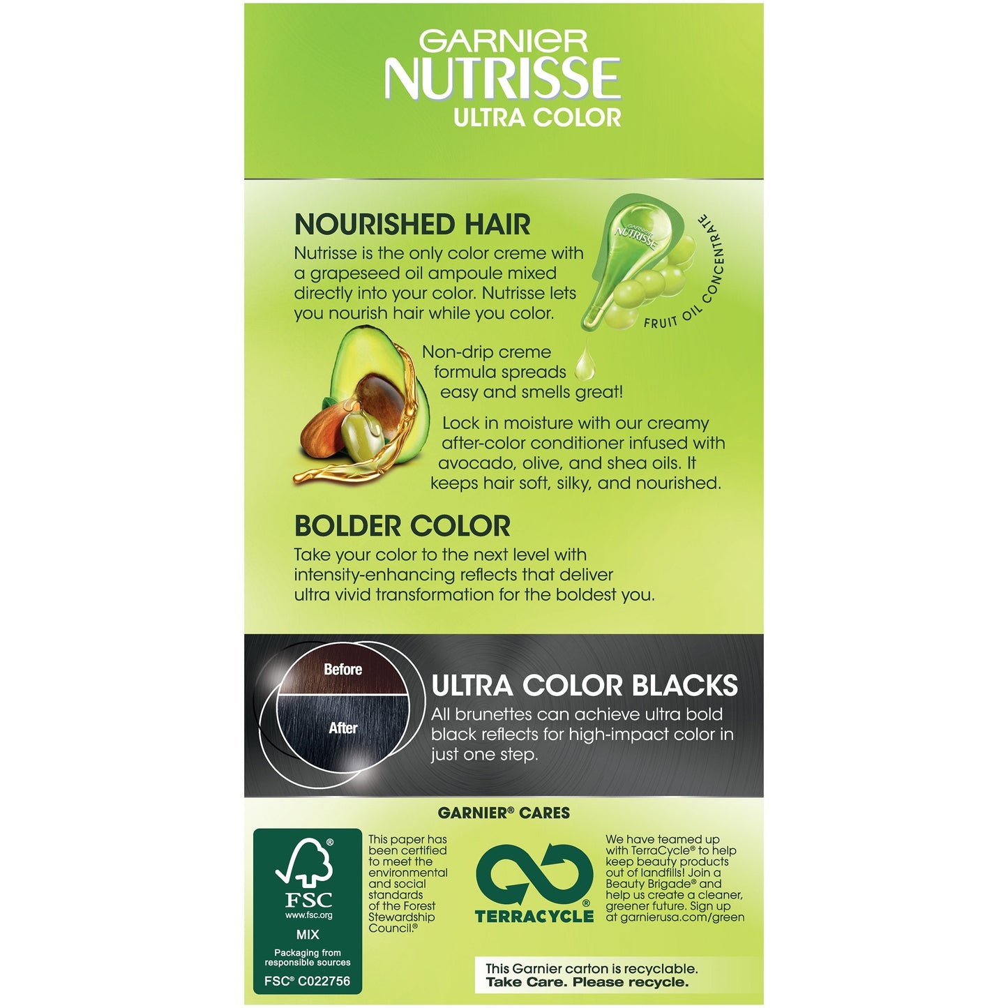 Garnier Nutrisse Ultra Color Nourishing Hair Color Creme, BL21 Blue Black (Packaging May Vary) Beauty & Personal Care Garnier