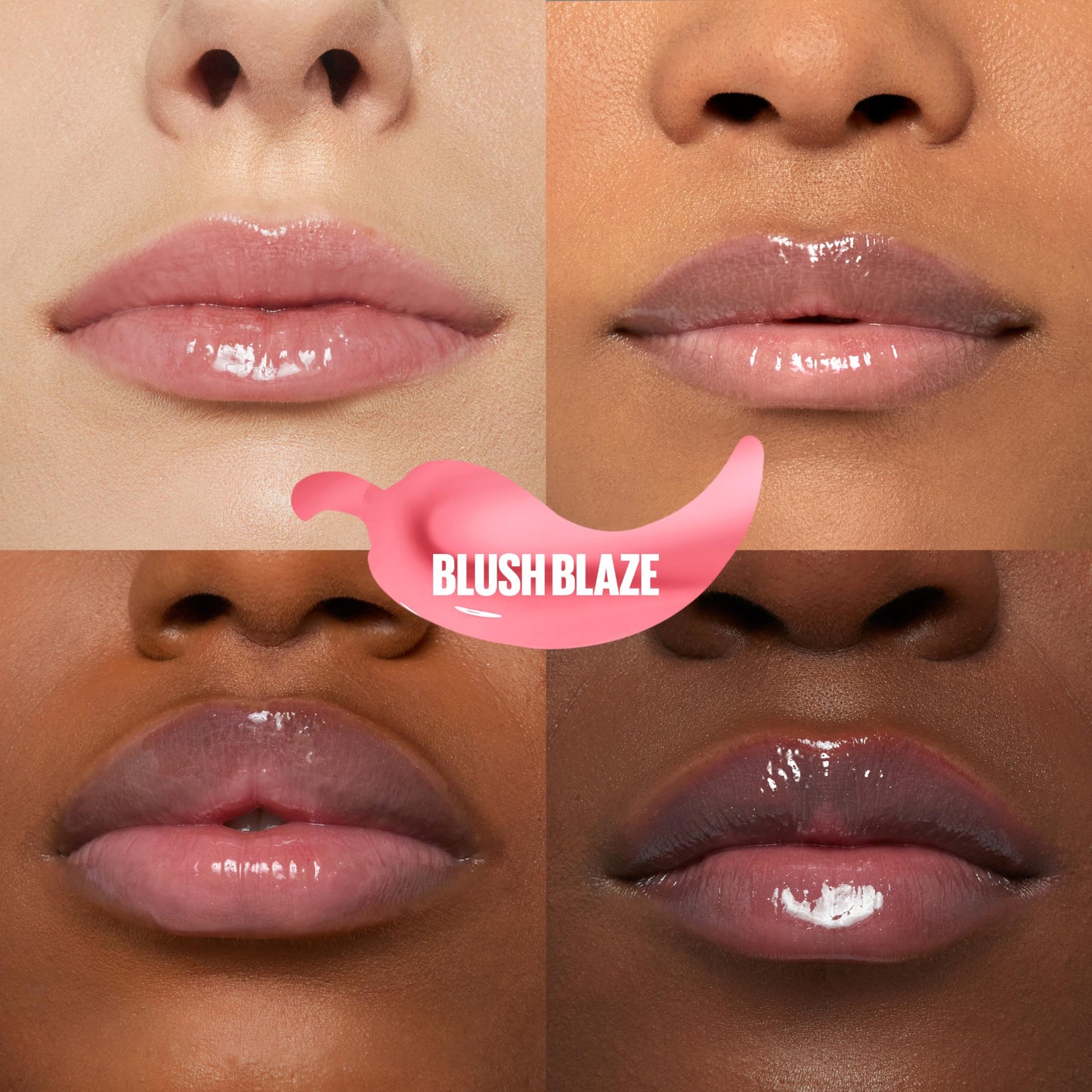 MAYBELLINE Lifter Gloss Lifter Plump, Plumping Lip Gloss with Chili Pepper and 5% Maxi-Lip, Blush Blaze, Sheer Pale Pink, 1 Count Beauty & Personal Care MAYBELLINE