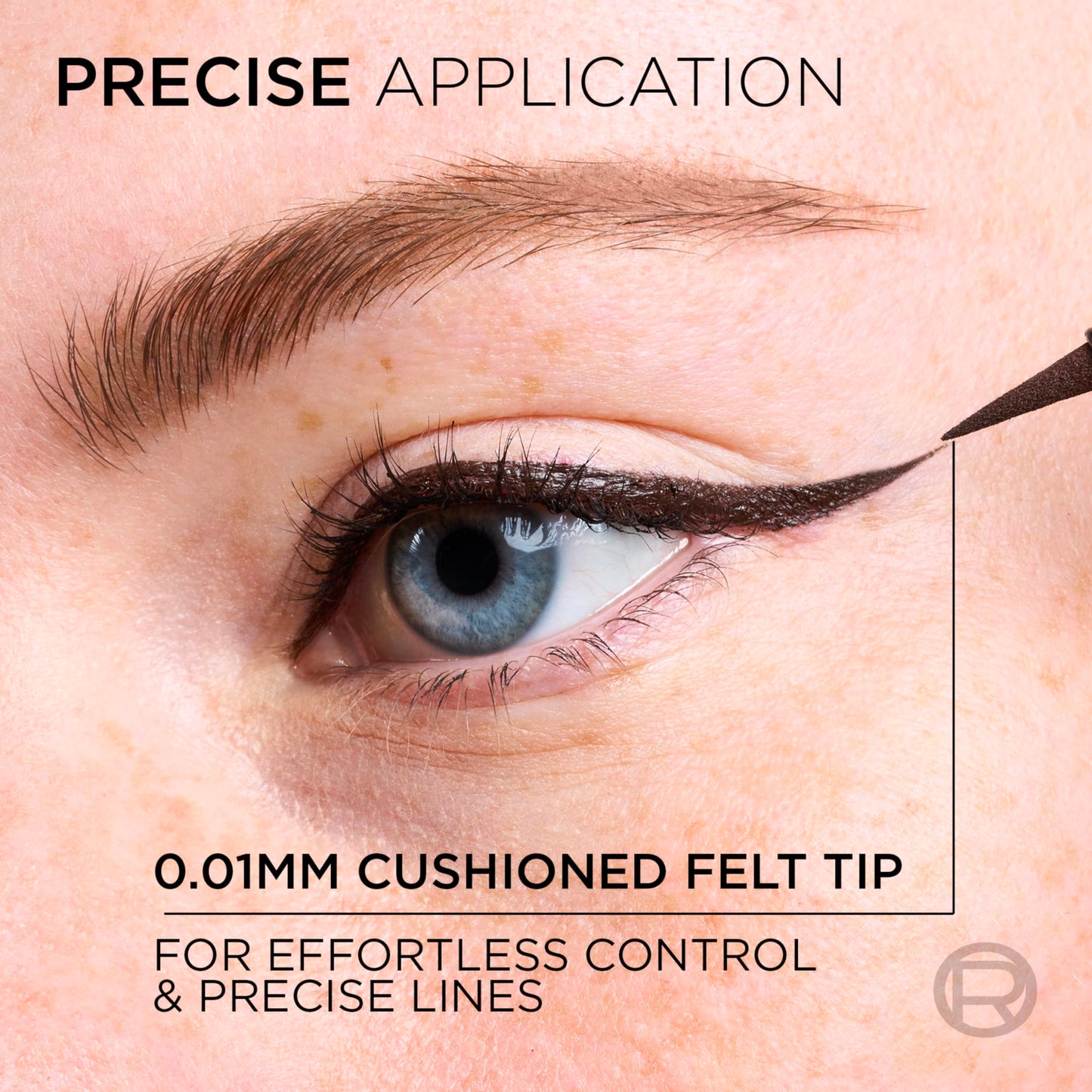 L'Oreal Paris Haute Precision Waterproof Liquid Eyeliner, Smudge-Proof Eye Liner with Micro-Tip, for up to 28HR Eye Makeup Wear, 020 Brown Leather Beauty & Personal Care L'Oreal Paris