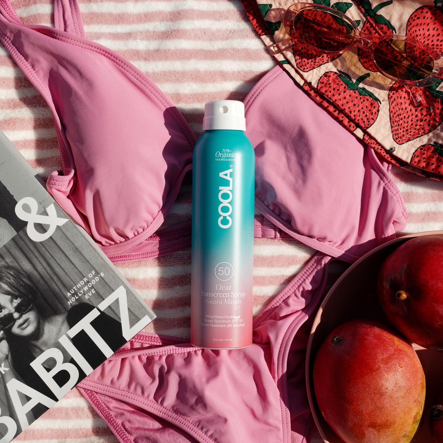 COOLA Organic Sunscreen SPF 50 Sunblock Spray, Dermatologist Tested Skin Care For Daily Protection, Vegan And Gluten Free, Guava Mango, 6 Fl Oz Beauty & Personal Care Coola