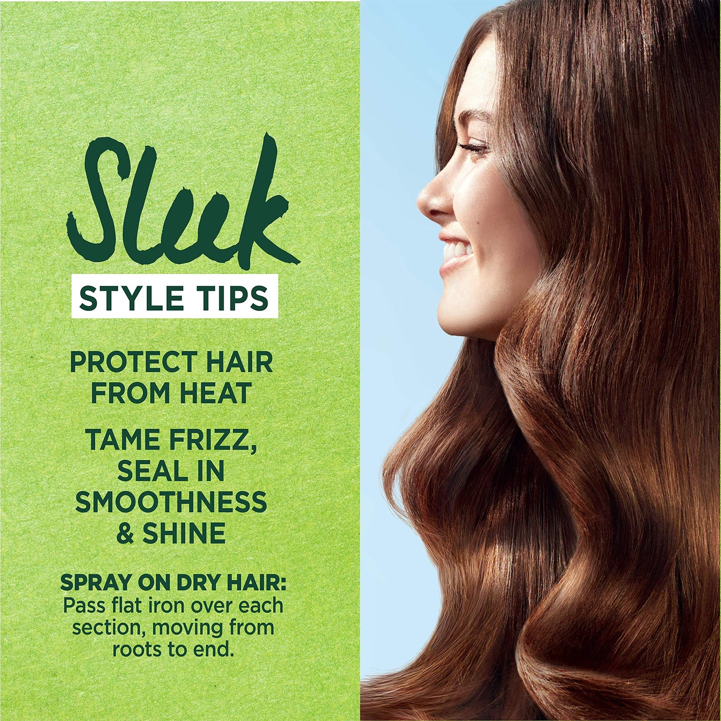 Garnier Fructis Style Sleek & Shine Flat Iron Perfector Straightening Mist 6 oz (Pack of 3) Beauty & Personal Care Garnier