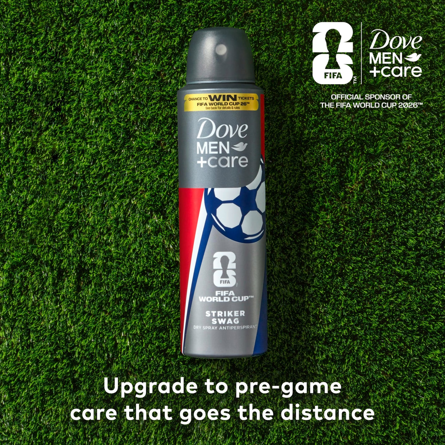 Dove Men+Care Limited Edition FIFA Dry Spray Antiperspirant Deodorant For Men Striker Swag for 72H Protection Neutralizes Sweat and Odor 3.8 oz Beauty and Personal Care DOVE MEN + CARE