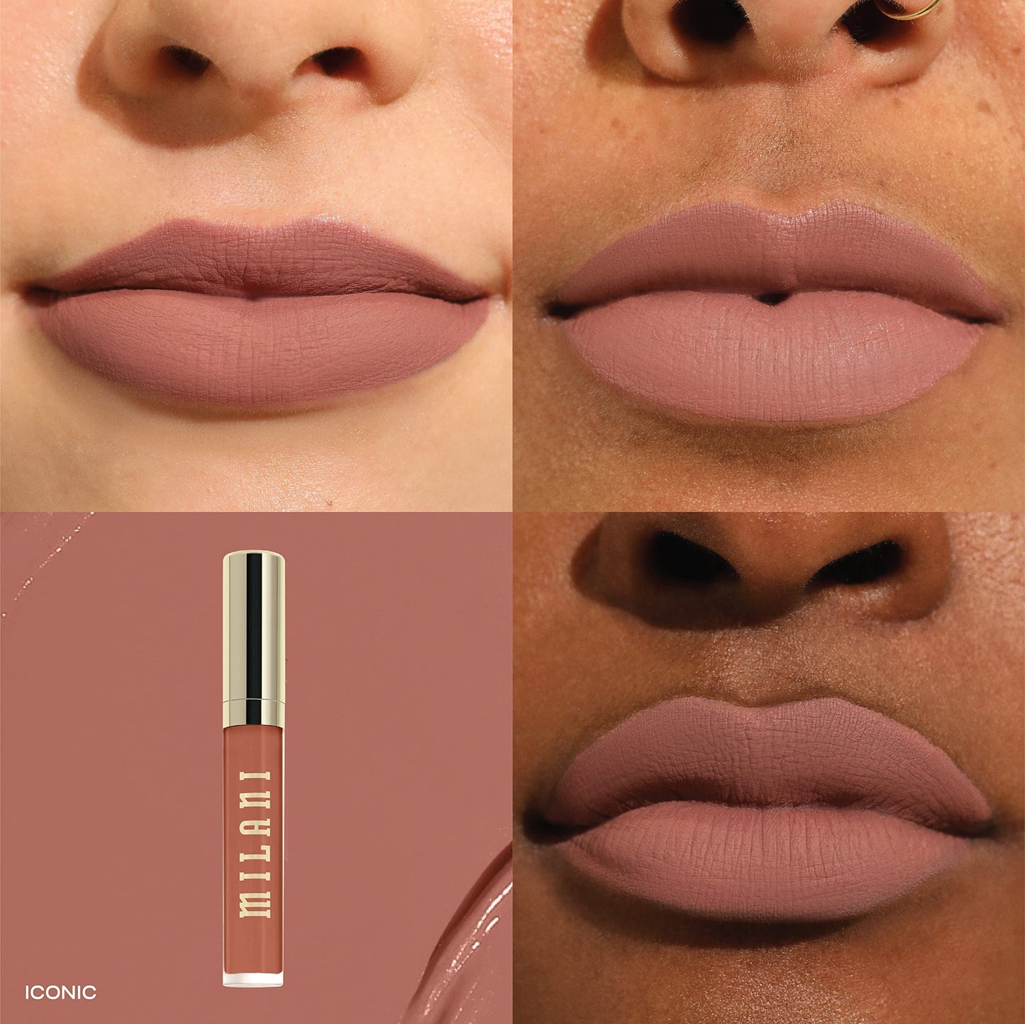 Milani Stay Put Longwear Liquid Lipstick - Smudge-Proof, Kiss-Proof, and Fade-Resistant Formula for All-Day Wear - Iconic Beauty & Personal Care Milani