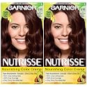 Garnier Hair Color Nutrisse Nourishing Creme, 415 Soft Mahogany Dark Brown (Raspberry Truffle), 2 Count Beauty & Personal Care Garnier