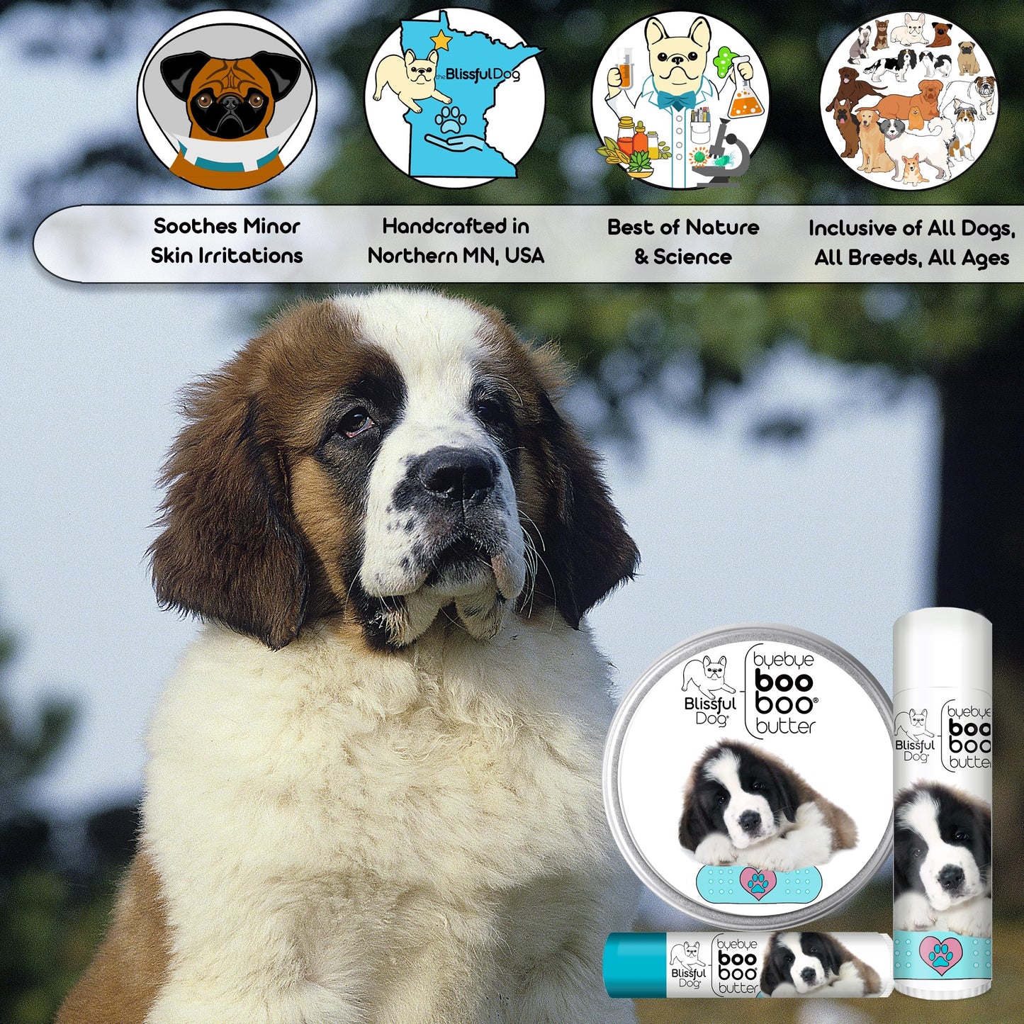 The Blissful Dog .15 oz Tube St. Bernard Booboo Butter Beauty and Personal Care The Blissful Dog