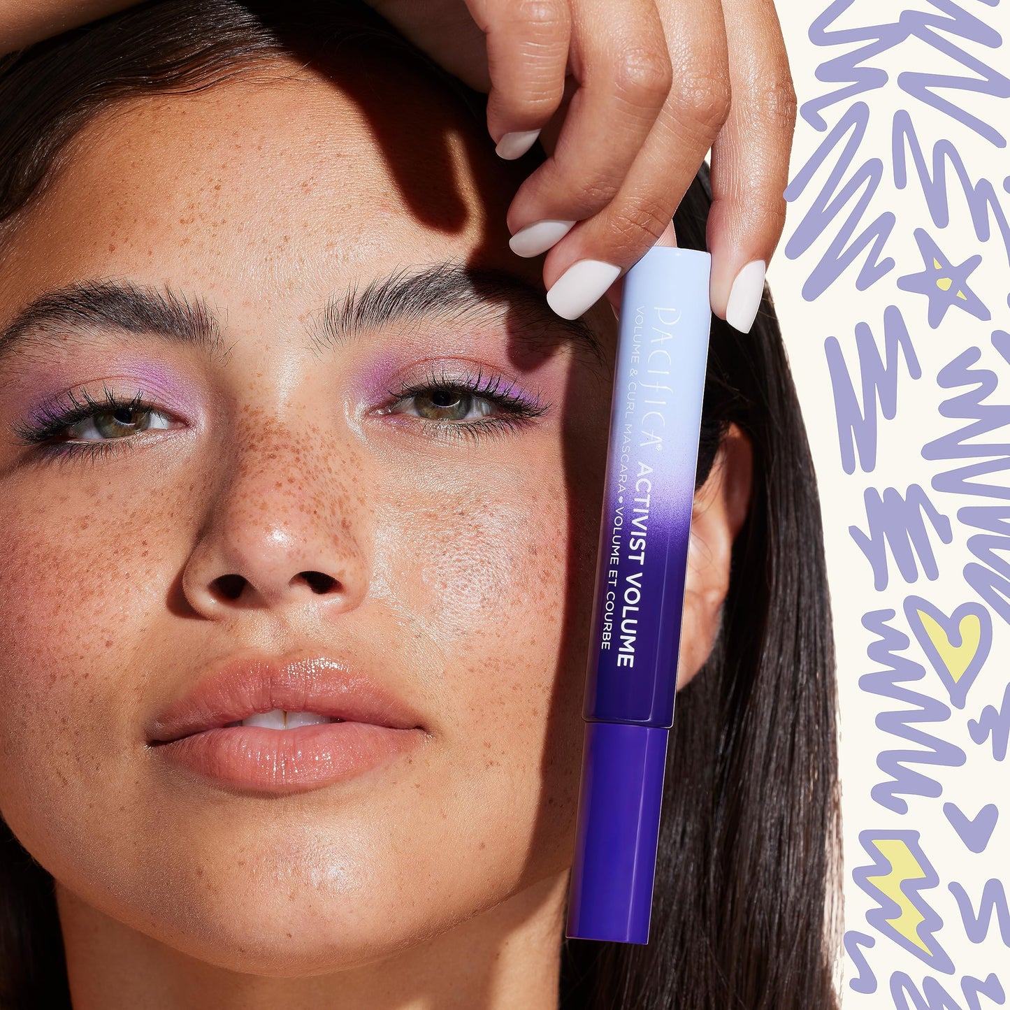 Pacifica Beauty | Activist Curling Mascara | Black | Volume and Length | Vegan Brush | Glass Tube | Clean Eye Makeup | Plant-Fibers | Microplastic + Beauty & Personal Care Pacifica
