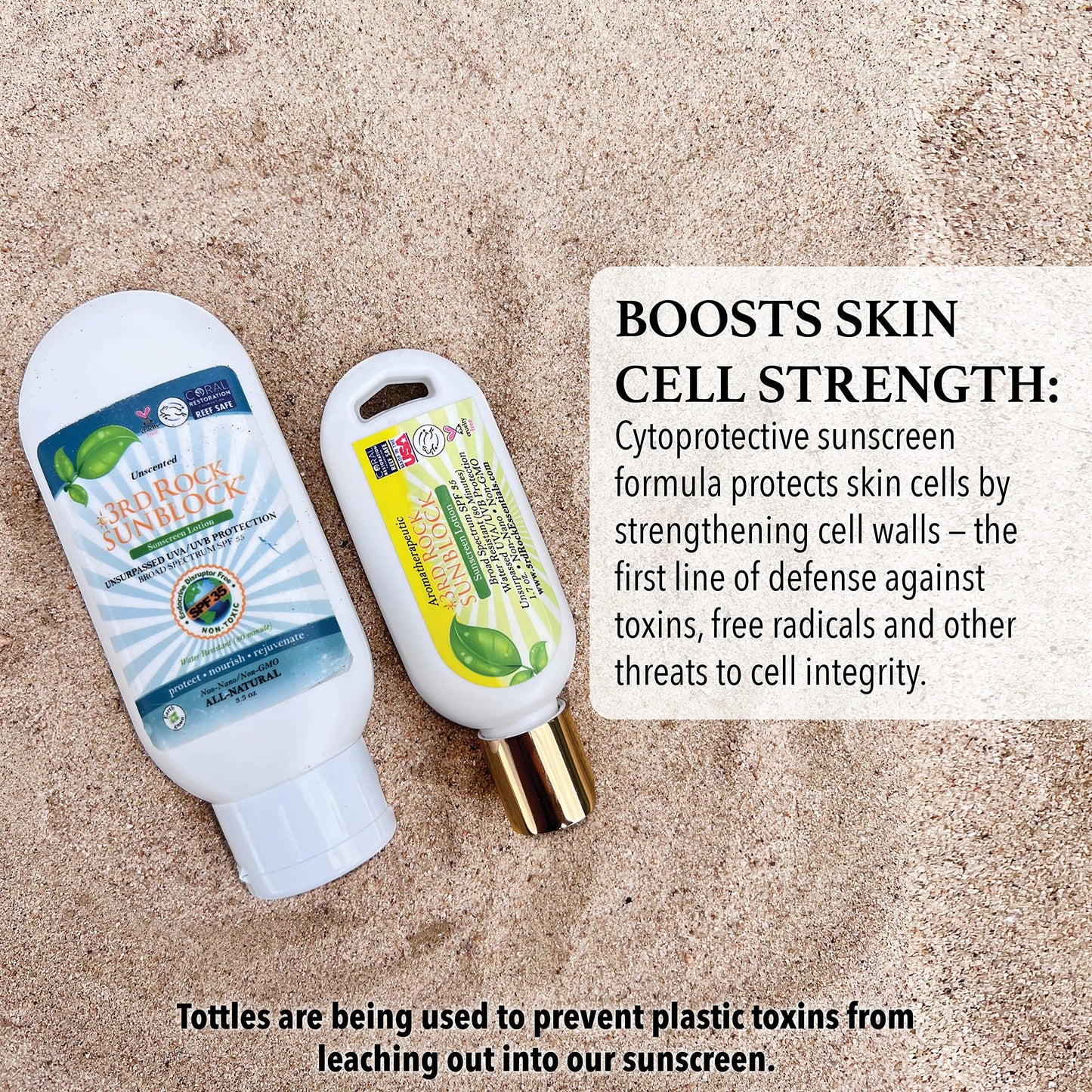 3rd Rock Essentials | Travel Size Sunblock® SunScreen Lotion SPF 35+ | Travel Sized All Natural Organic Zinc Unscented Sunscreen for Sun Protection | Beauty & Personal Care 3rd Rock Essentials