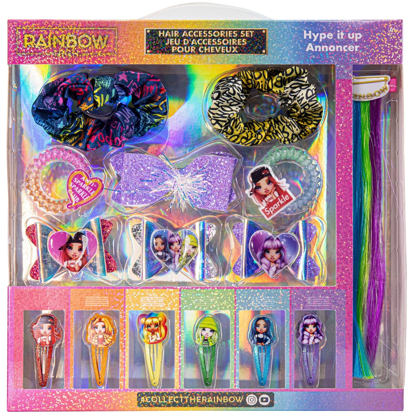 Rainbow High - Townley Girl Hair Accessories Set |Gift for Kids Teens Girls| Ages 3+ (15 Pcs) Including Hair Bow, Hair Extension, Scrunchies, Hair Beauty & Personal Care Townley Girl