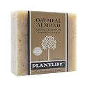 Plantlife Oatmeal Almond Bar Soap - Moisturizing and Soothing Soap for Your Skin - Hand Crafted Using Plant-Based Ingredients - Made in California 4oz Beauty & Personal Care Plantlife