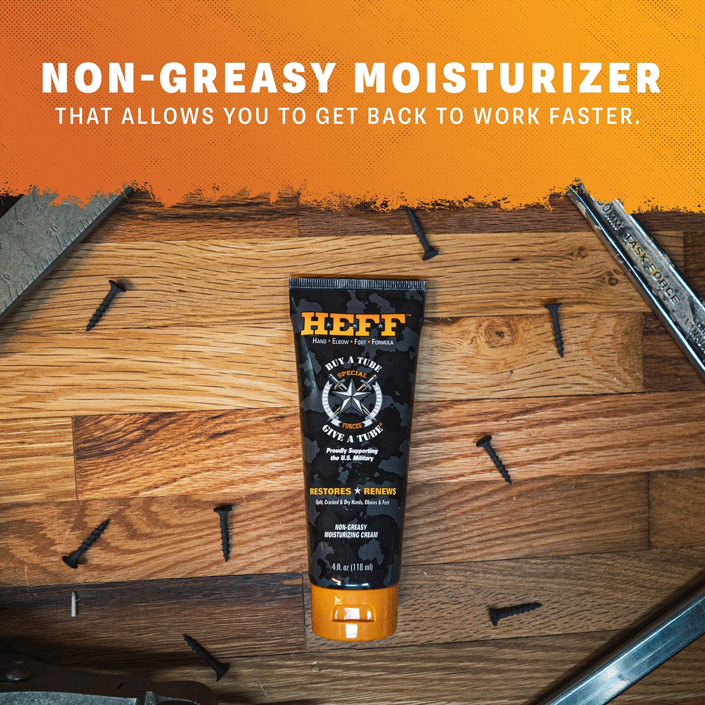 HEFF Hand Elbow Foot Formula Moisturizing Lotion, 4 oz., 2 Pack - For Dry, Flaky Skin, Paraben-Free, Dry Skin Relief, black Beauty & Personal Care Heff