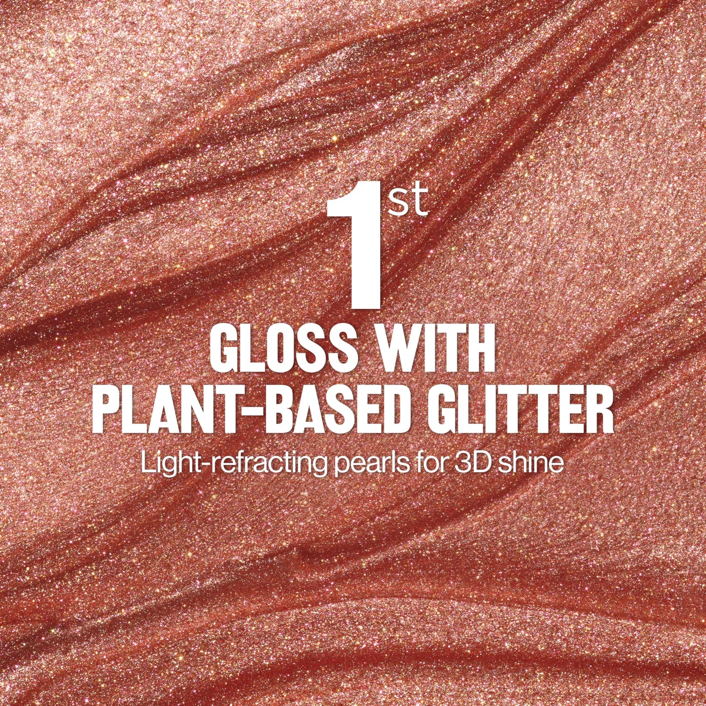 REVLON Super Lustrous Glimmer Gloss, Non-Sticky Lip Gloss, High-Shine Finish, Plant-Based Glitter, 007 Haute Honey, 0.13 fl oz Beauty & Personal Care REVLON