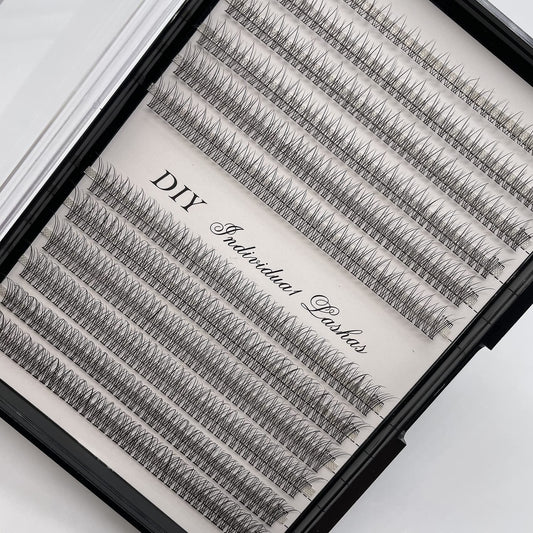 IECILI Individual Lashes/Lash Clusters 480pcs 8-14mm Cluster Eyelash Extensions /12 Roots/C Curl /0.07mm Cluster Lashes/Faux Mink Lash Extensions (C Beauty & Personal Care IECILI