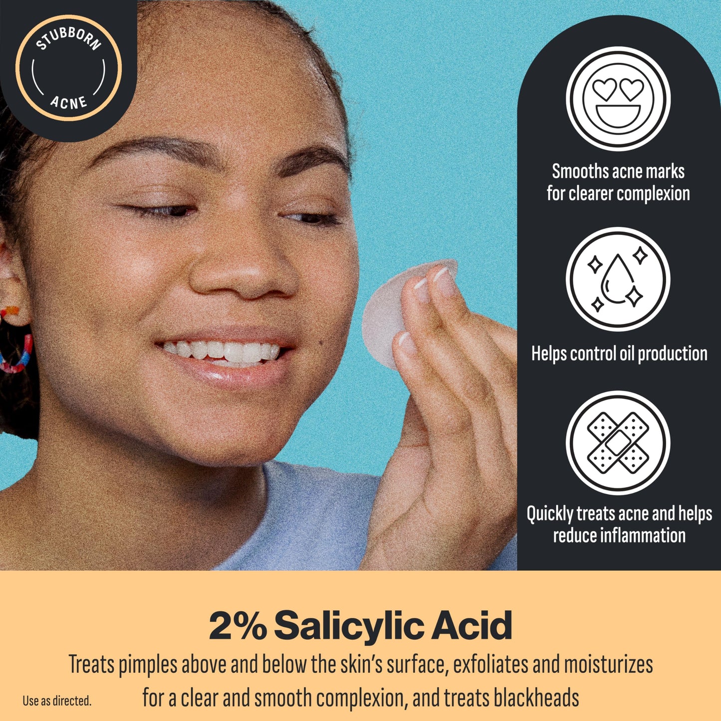 Oxy 3-IN-1 Acne Facial Cleansing Pads, Maximum Strength 2% Salicylic Acid Stubborn Acne Treatment, Controls Oil, Unclogs Pores, Smooths & Brightens Beauty & Personal Care Oxy
