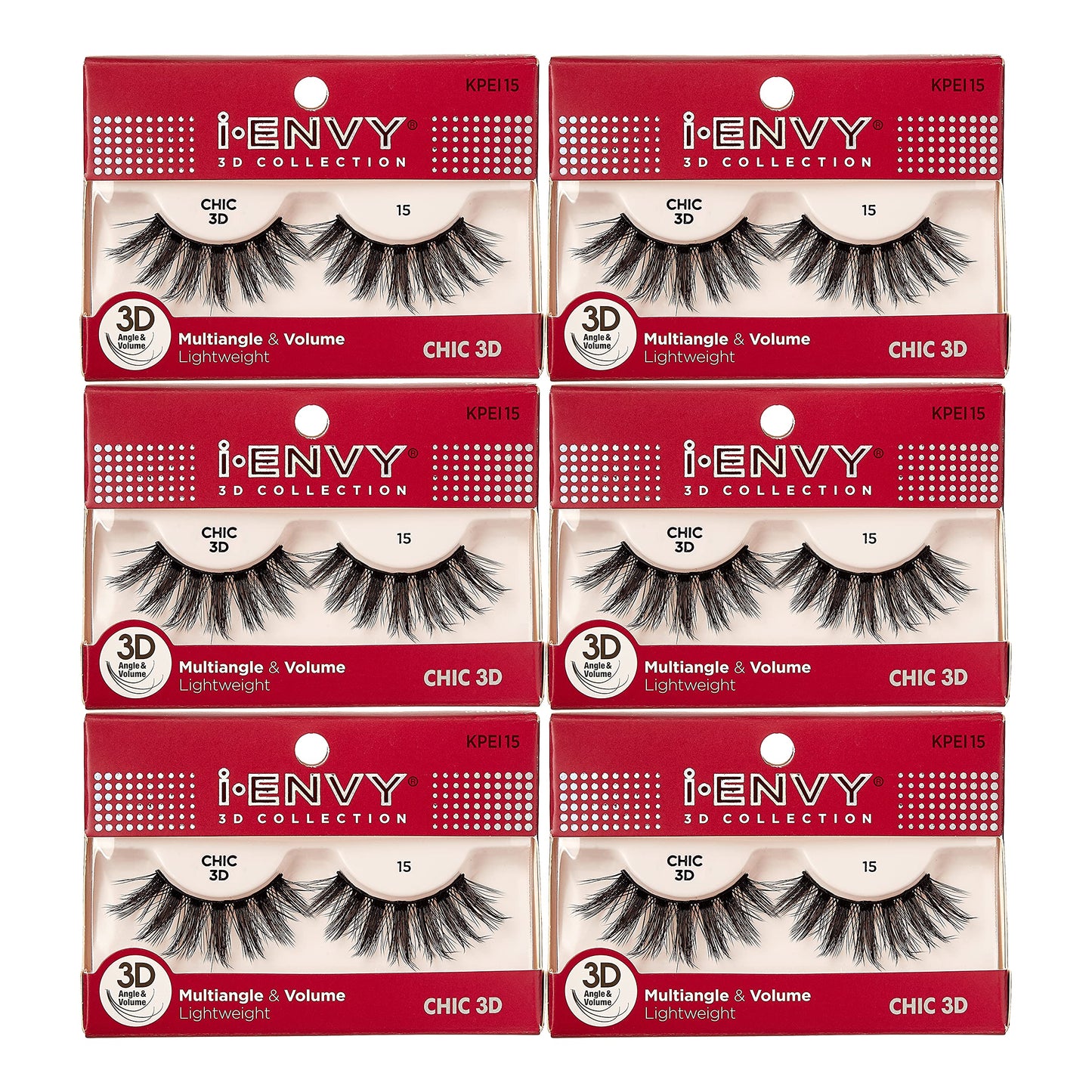 i-Envy 3D Glam Collection Multi-angle & Volume (6 PACK, KPEI15) Beauty & Personal Care i•ENVY