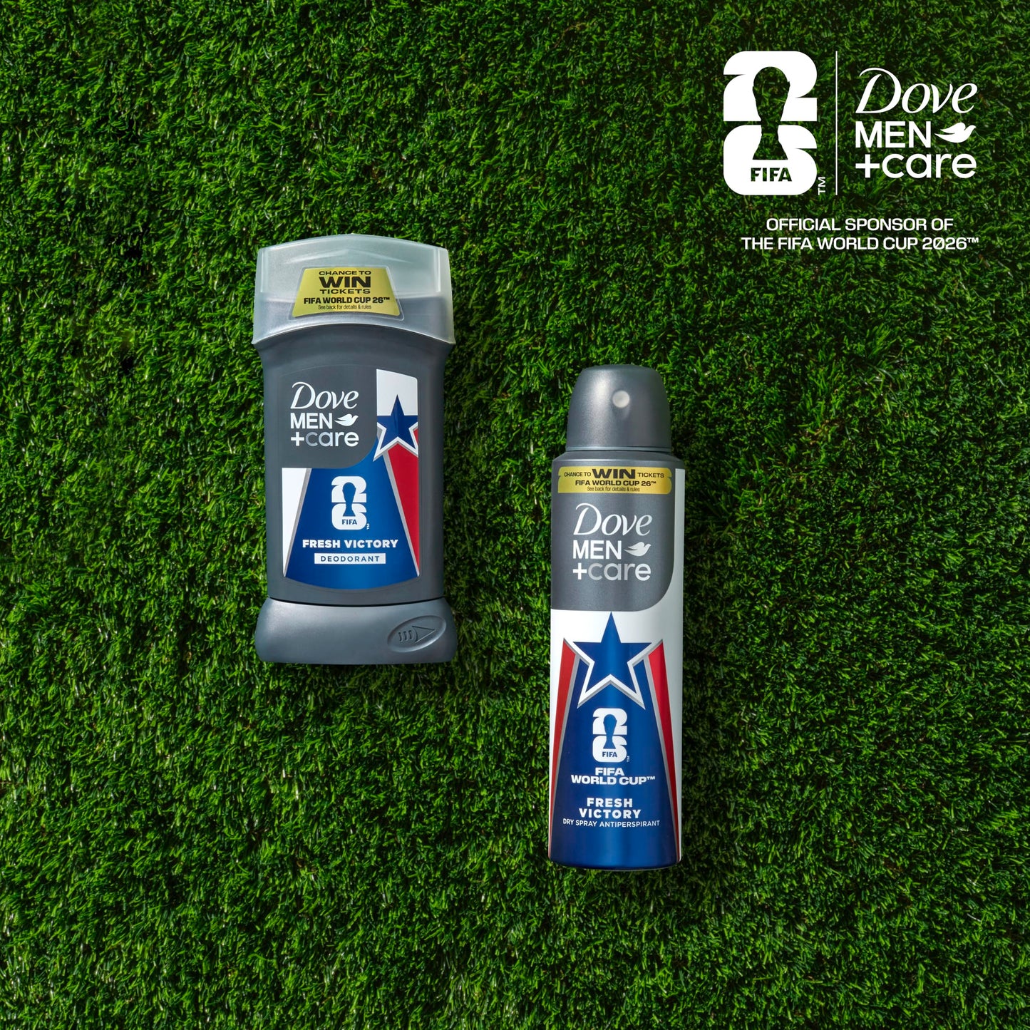 DOVE MEN + CARE Limited Edition FIFA Deodorant Stick for Men Fresh Victory for 72H Protection Neutralizes Odor 3.0 oz Beauty and Personal Care DOVE MEN + CARE