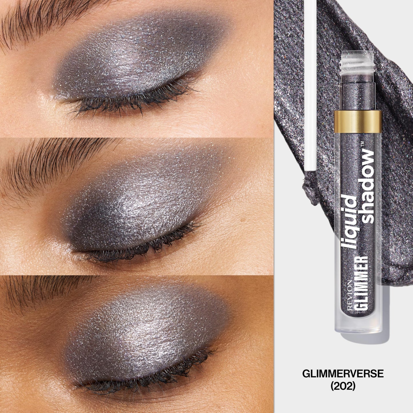 REVLON Glimmer Liquid Shadow, Smudge-Proof Shimmer Eyeshadow Makeup, Long Lasting, High Pigment, 202 Glimmerverse Beauty & Personal Care REVLON