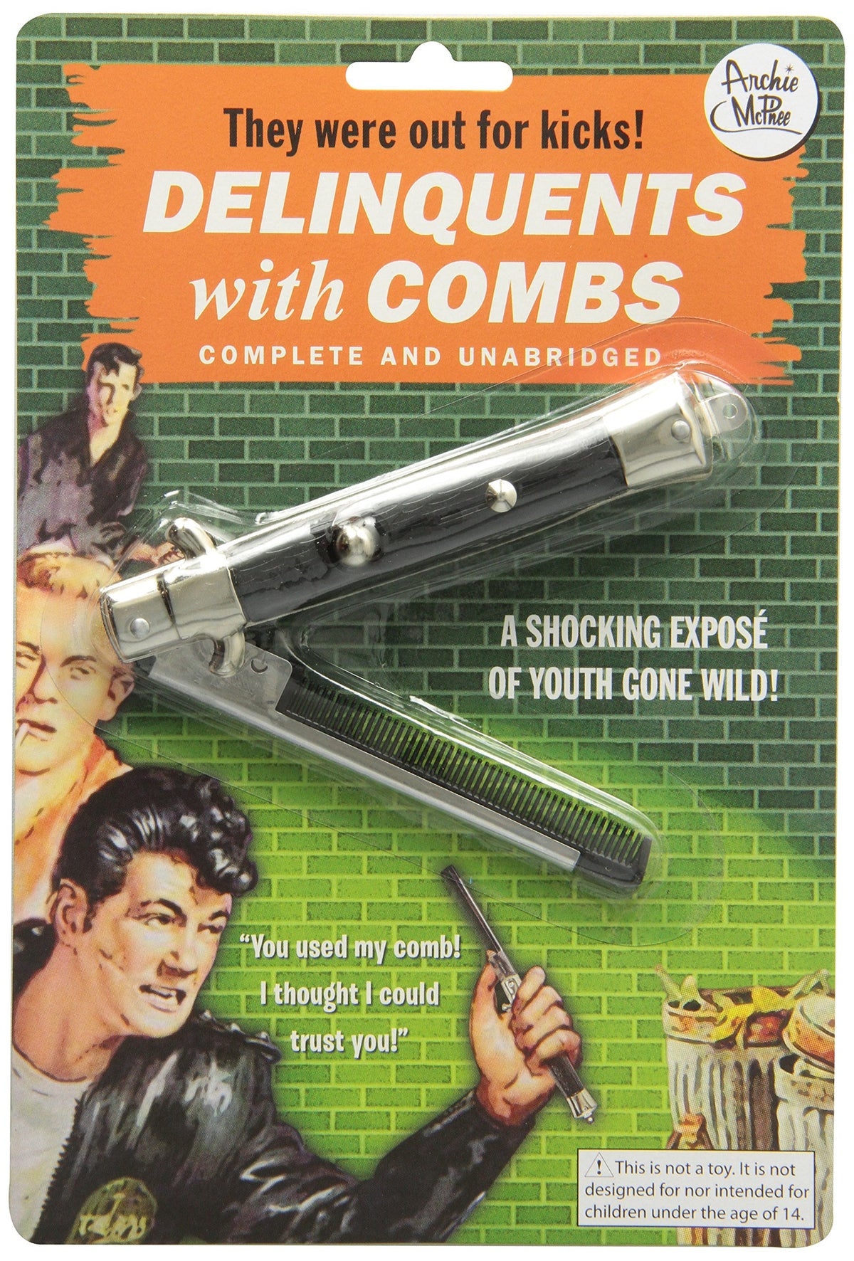 Accoutrements Delinquents Switchblade Comb