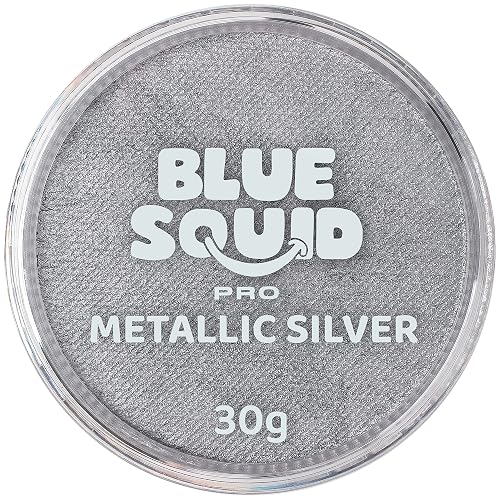 Blue Squid Face Paint Water Based Single Cake Professional Face Paint & Body Paint - Water Activated, Kids Adults Face Painting for Costume, Halloween Beauty & Personal Care Blue Squid