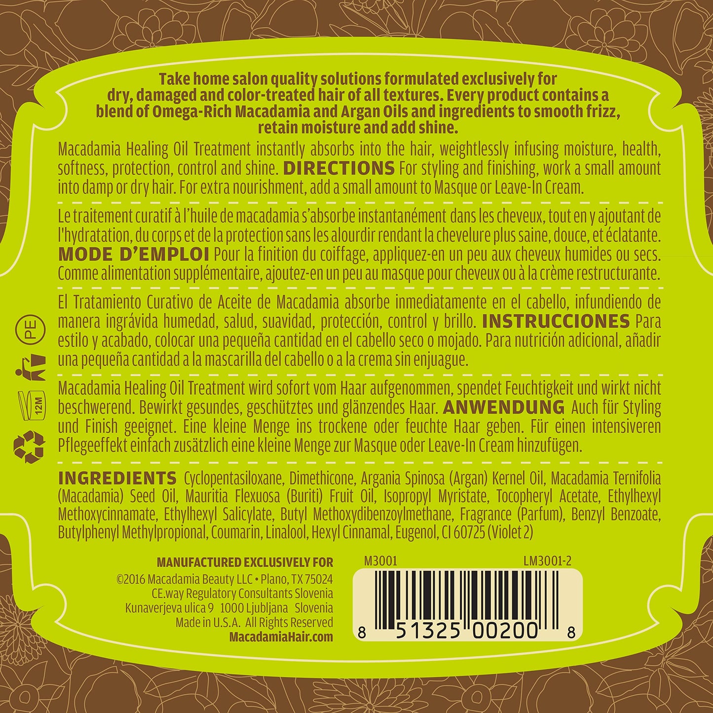 Macadamia Natural Healing Oil Treatment, 4.2 Ounces Beauty & Personal Care Macadamia Natural Oil