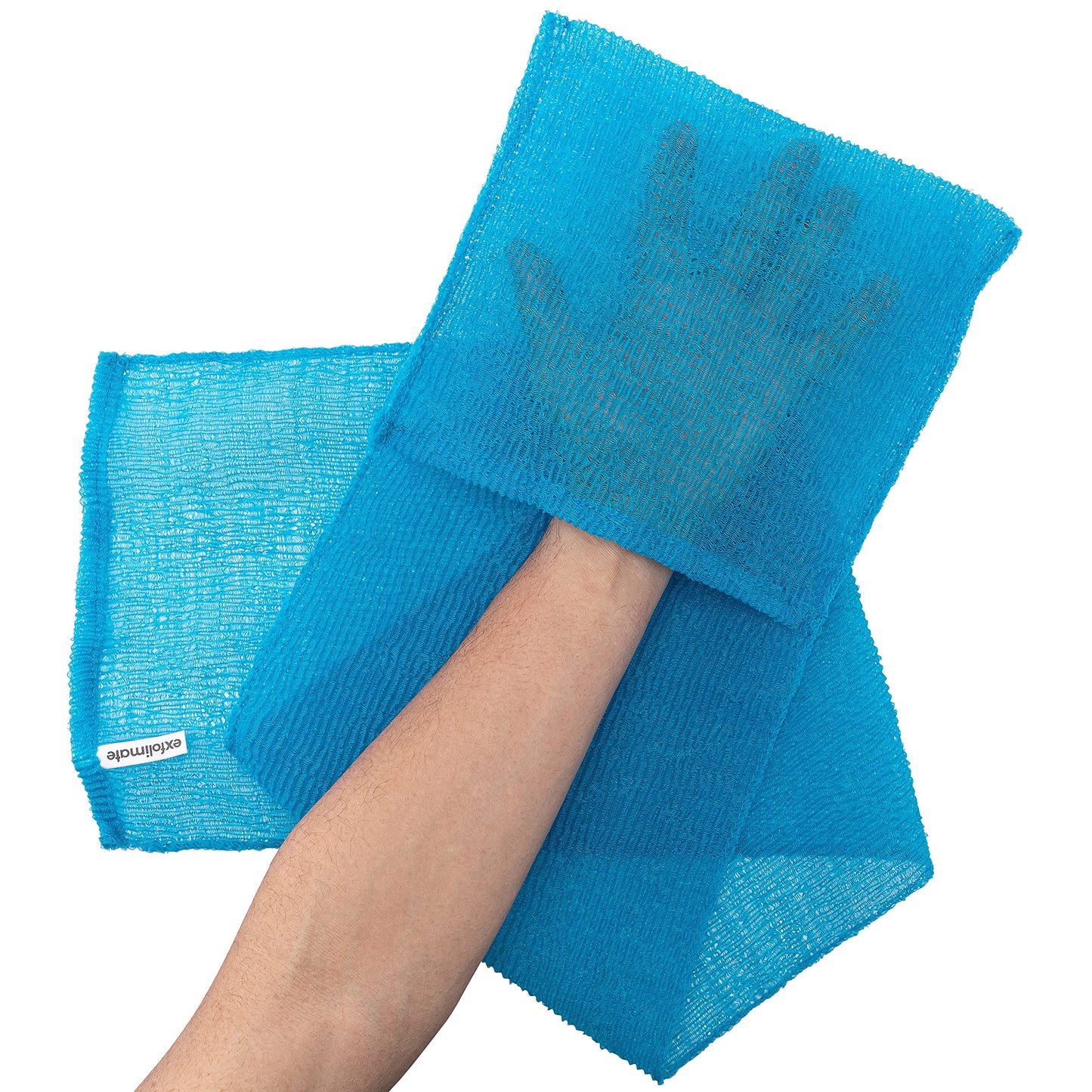 ExfoliMATE | Magic Exfoliating Shower Cloth Gently Removes Dead Skin for a Youthful Clear Complexion (Pocket 2.0, Aqua) Beauty & Personal Care Green Heart Labs