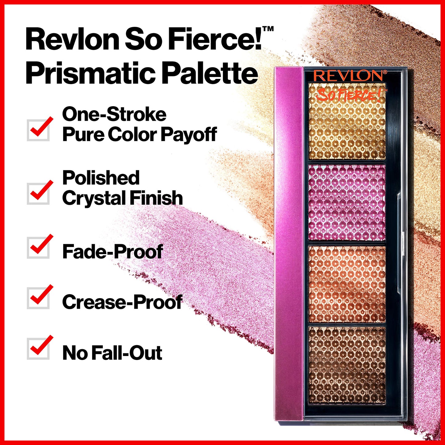 Revlon So Fierce Prismatic Eyeshadow Palette, Eye Makeup, Ultra Creamy Pigmented in Blendable Matte & Pearl Finishes, 962 Fully Loaded, 0.21 oz Beauty & Personal Care REVLON