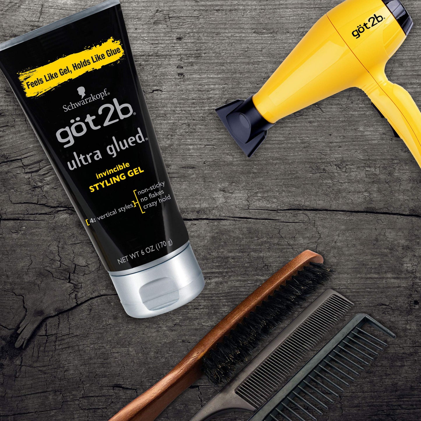 got2b Ultra Glued Invincible Styling Gel 6 oz Beauty & Personal Care Got2B