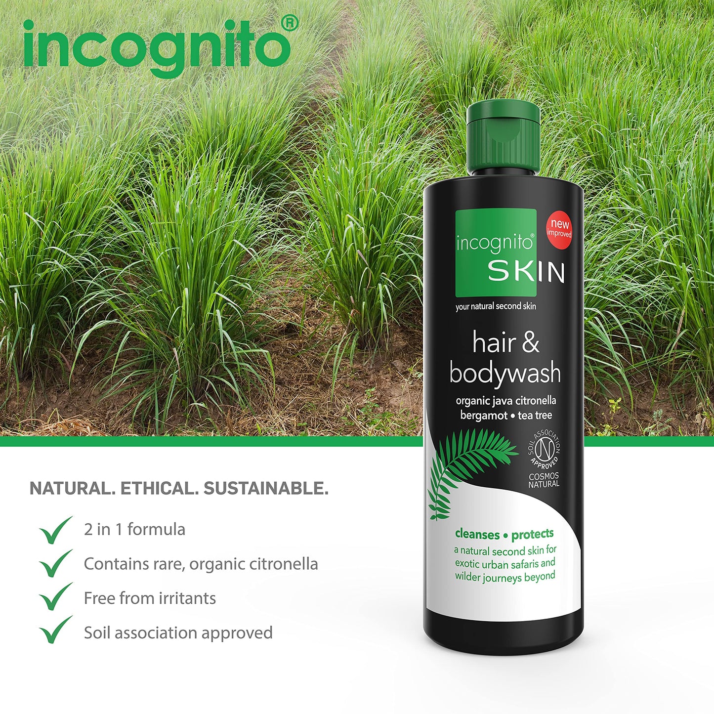 Incognito Hair and Body Wash, 6.7 fl. Oz. (Model: 634766) Beauty & Personal Care Incognito