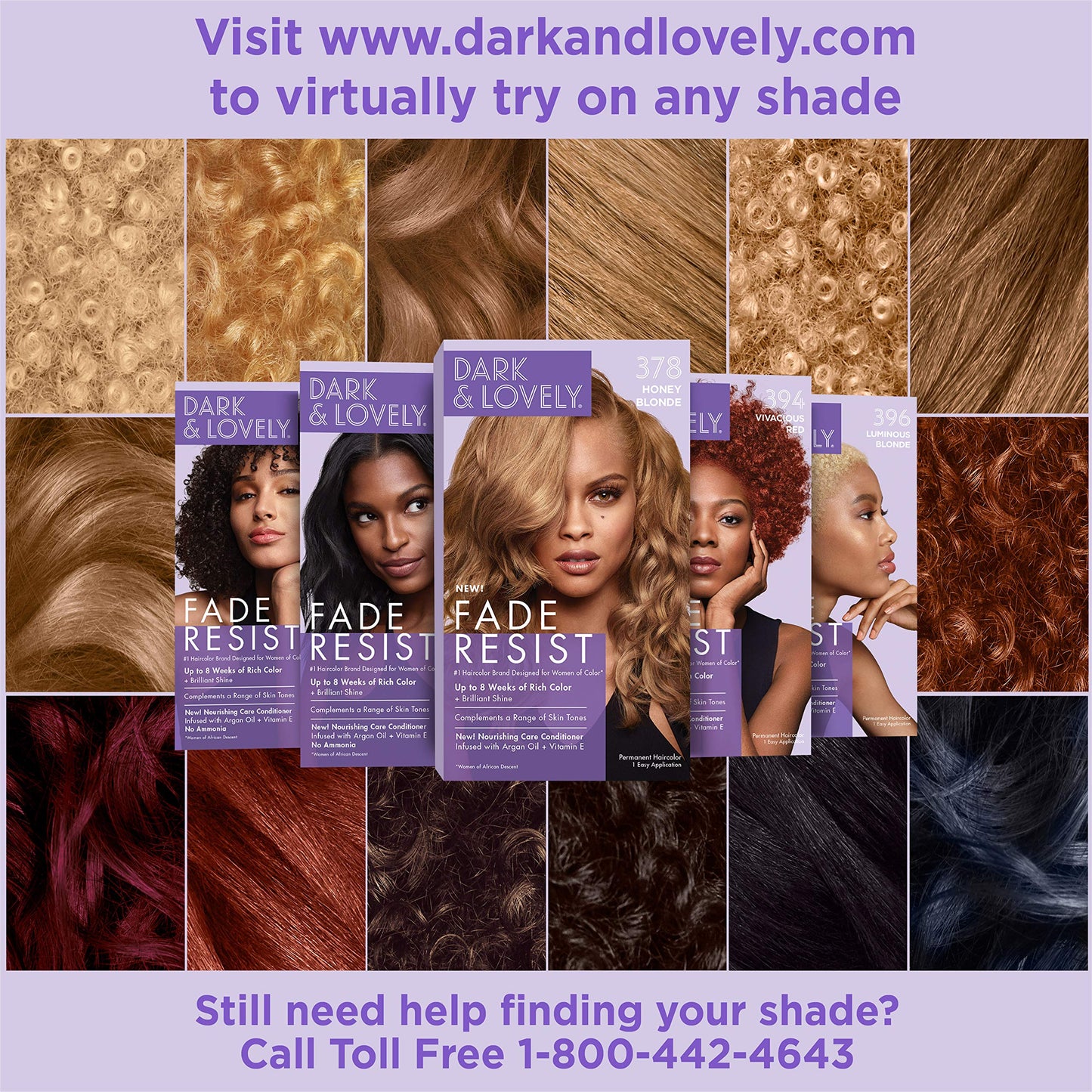 Dark & Lovely Color #374 Rich Auburn (Pack of 3) Beauty & Personal Care Dark and Lovely