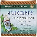 Auromere Ayurvedic Shampoo Bar - Eco Friendly, Handmade, Vegan, Cruelty Free, Natural, Non GMO, All in One Bar for Soap and Shampoo (4.23 oz), 1 pack Beauty & Personal Care Auromere