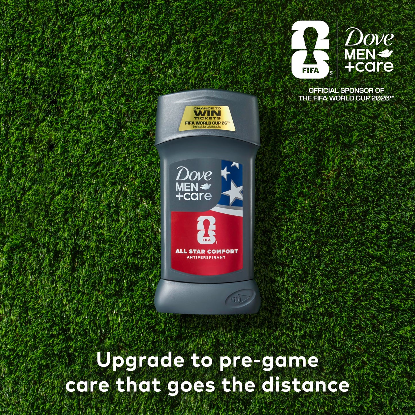 DOVE MEN + CARE All Star Comfort Antiperspirant Stick - FIFA World Cup 2026 Edition, 72H Odor?Neutralizing Protection with Added Moisturizer - 2.6 oz Beauty and Personal Care DOVE MEN + CARE