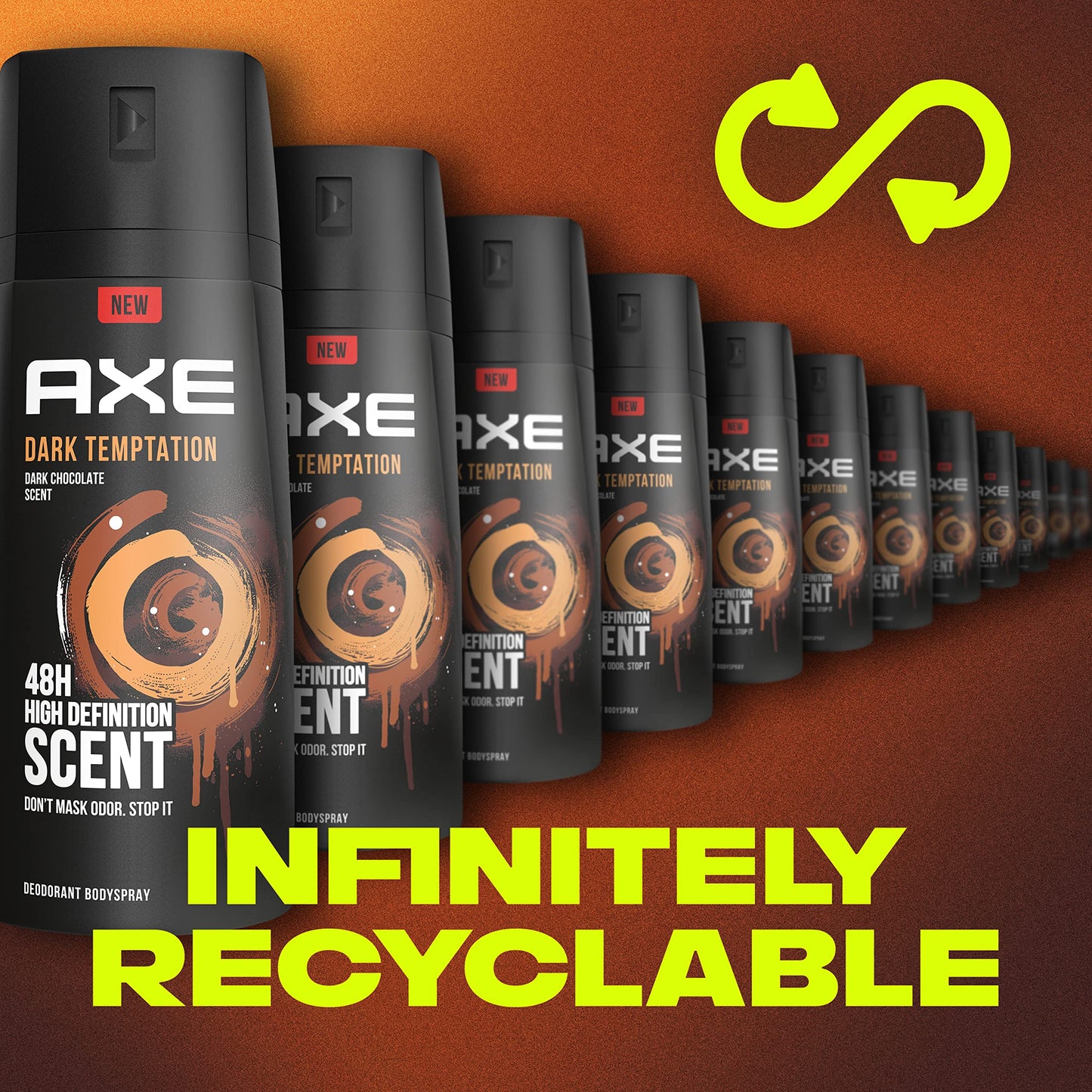 AXE Dual Action Body Spray Deodorant for Long Lasting Odor Protection Dark Temptation Body Spray Deodorant for Men Formulated Without Aluminum 4. 0 Beauty & Personal Care AXE