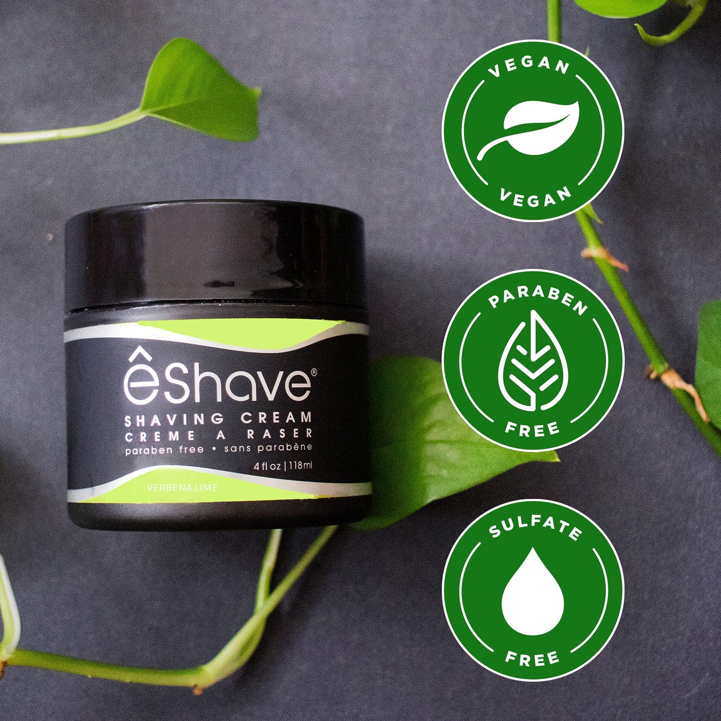eShave Shaving Cream for Men, Verbena Lime, prevents shaving irritation and razor burn, generates a rich lather for a soft, silky, Smoothest Shave Beauty & Personal Care eShave