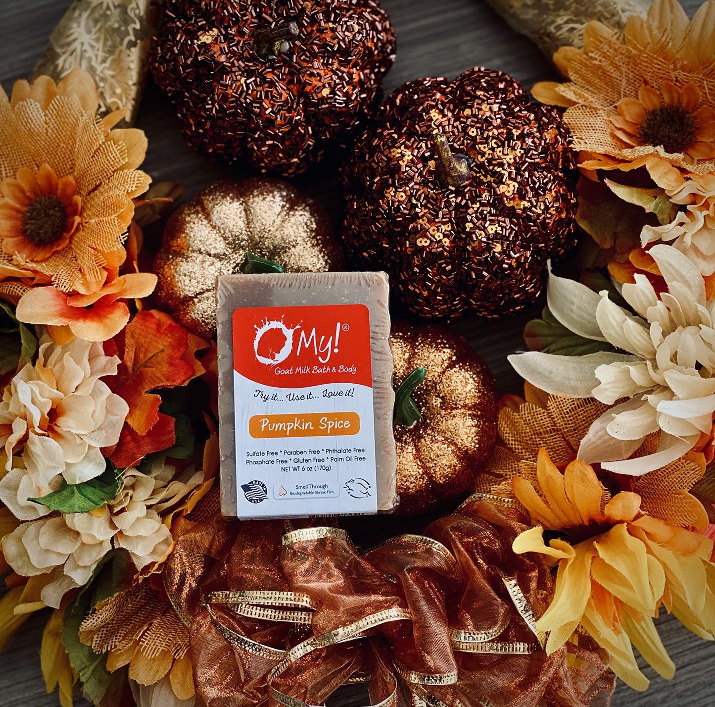 O My! Goat Milk Soap Bar 6oz | Made with Farm-Fresh Goat Milk | Free of Parabens & More | Handcrafted USA Beauty & Personal Care O My!