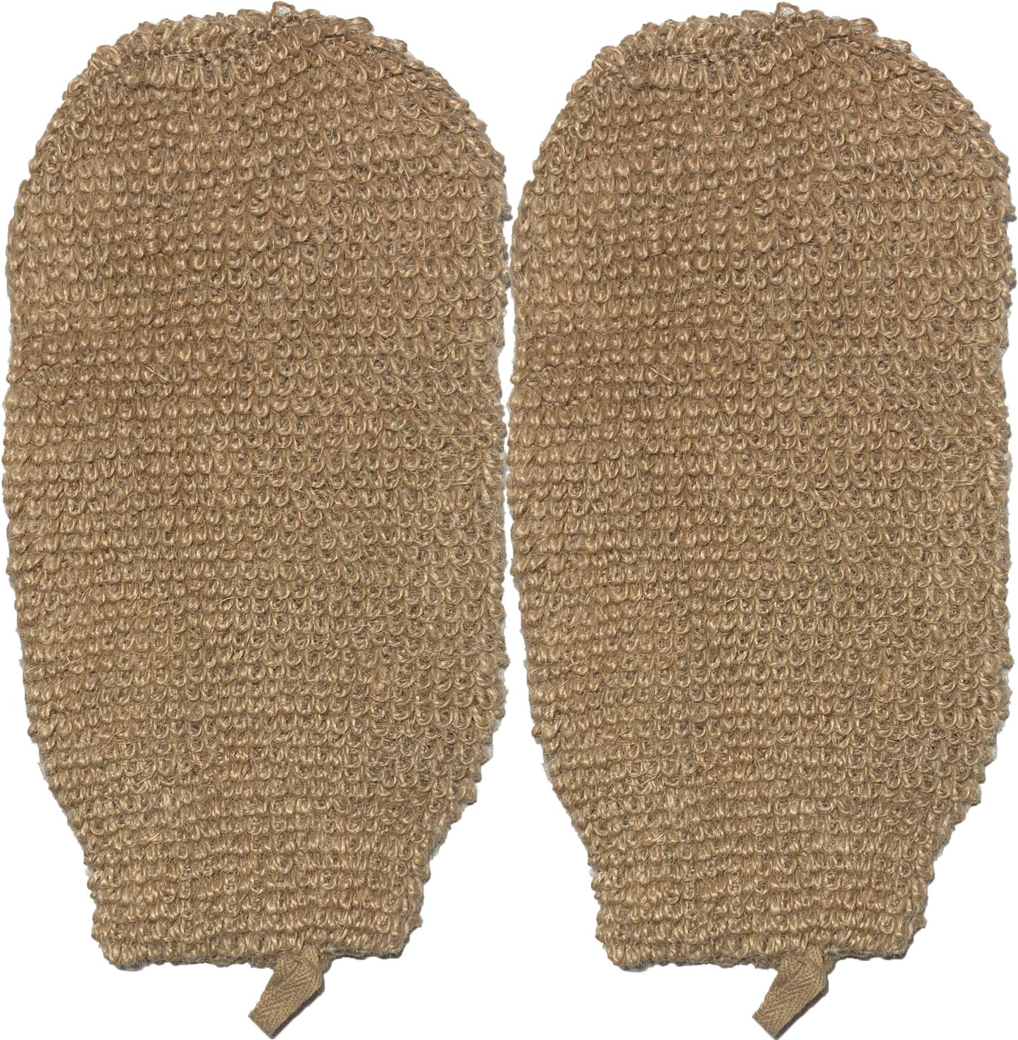 2 Pack 100% Natural Exfoliating Hemp Glove Mitt Mitten - Bath Sponge Scrubber Remove Dead Skin - Deep Clean & Invigorate Your Skin - Machine Wash Beauty & Personal Care Mr.Cui'shop